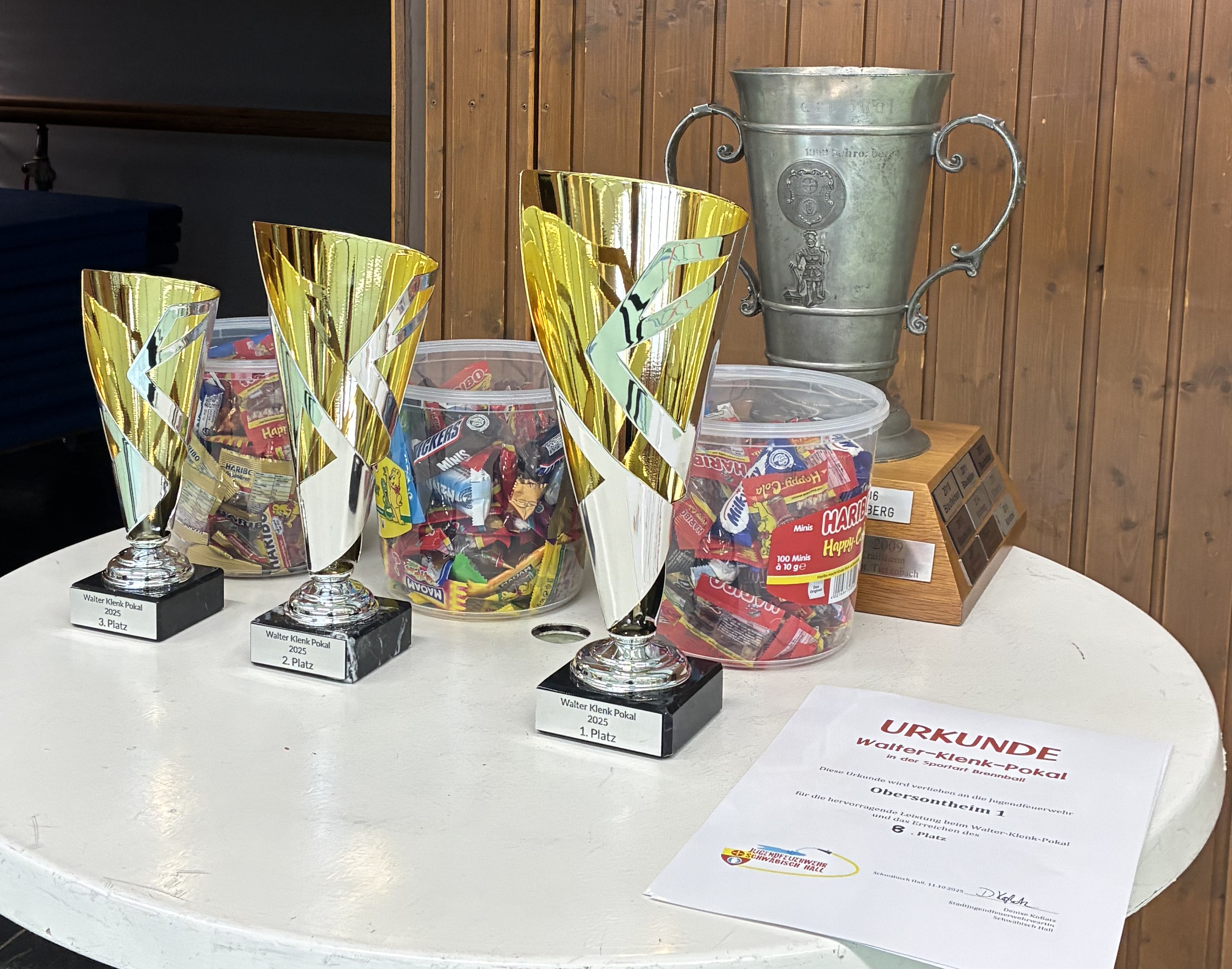 Auch in diesem Jahr wurde um den von Walter Klenk gestifteten Wanderpokal gespielt.